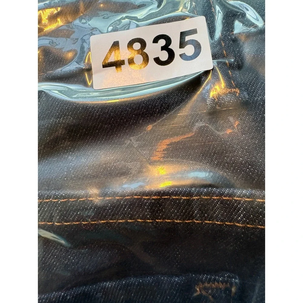 Mott & Bow Straight Jeans Mens 40x32 Blue Denim Premium Stretch Dark Wash Rugged